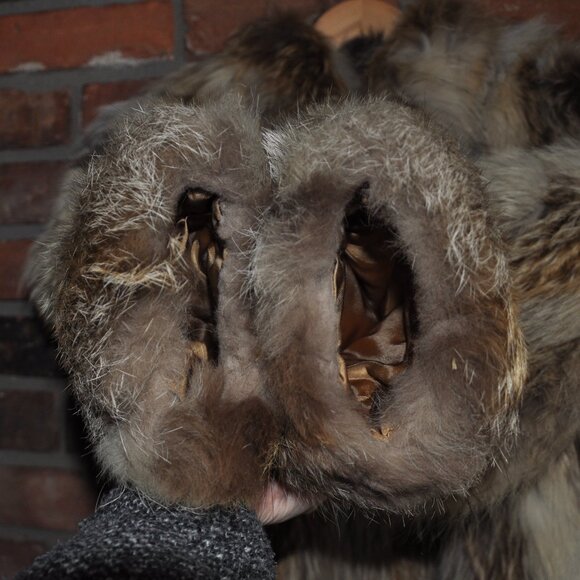 Stunning La Vay Limited 100% Afghan Fox Fur Coat 10 (S-M) Made in UK - Picture 13 of 16